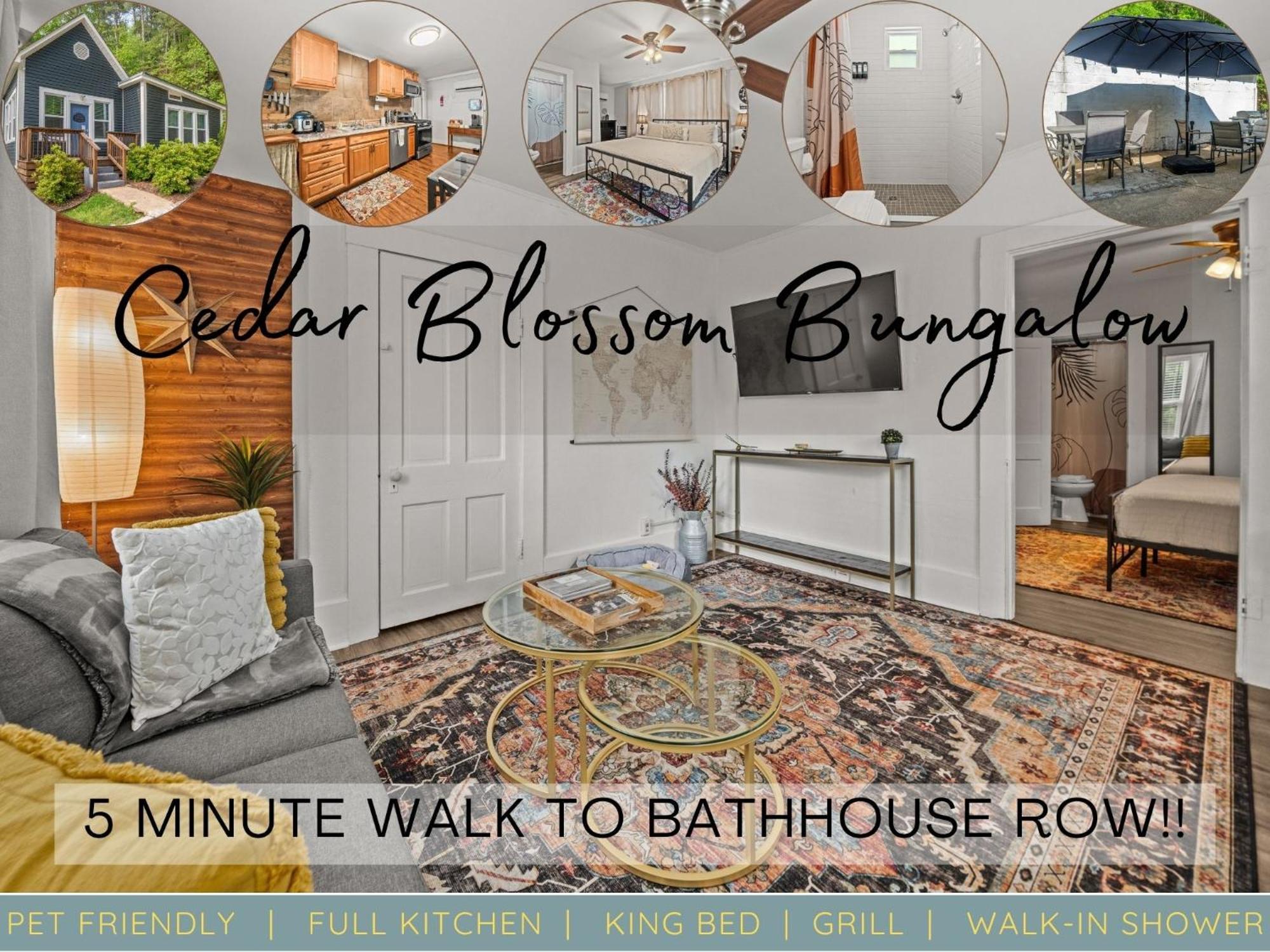 Cedar Blossom Bungalow Is A Cozy Getaway With A 5 Minute Walk To Downtown! Хот-Спрингс Экстерьер фото